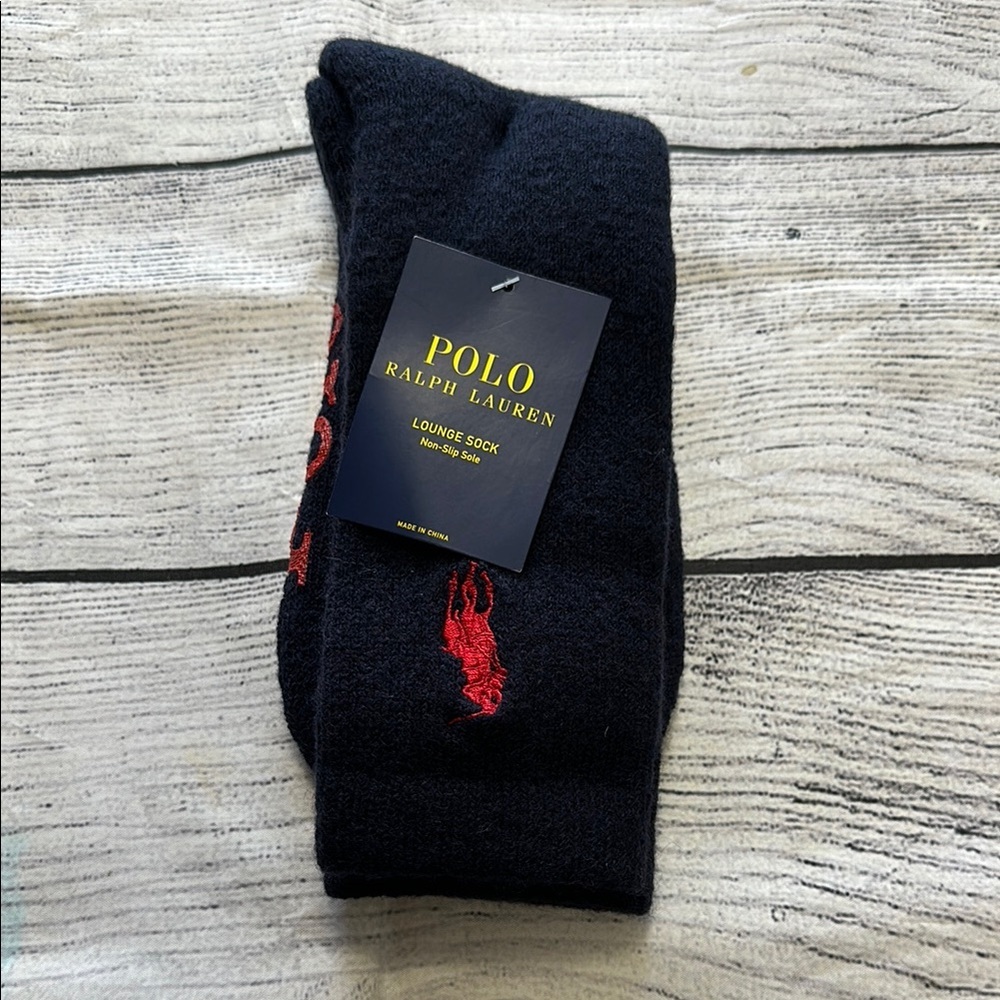 Mens Polo by Ralph Lauren Navy Lounge Socks  • NWT!